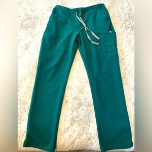 FIGS Yola Skinny Scrub Pant (M) Emerald